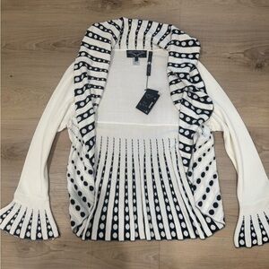 Angel Black and White Knit Sweater